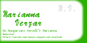 marianna verzar business card